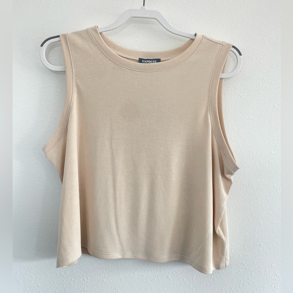 Express Women's Cropped Muscle Tank- Large